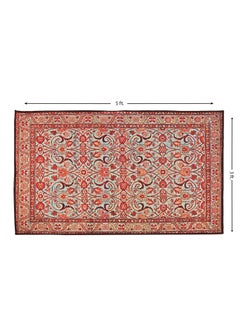 Status Contract Status Contract Rugs for Living Room|(4x6ft) Printed Carpet for Living Room Decor|Anti Skid Backing Home Essentials| Boho Rugs for Living Room (Taba Rug 1106), Polyester, Multicolor, Rectangular  - Image 2