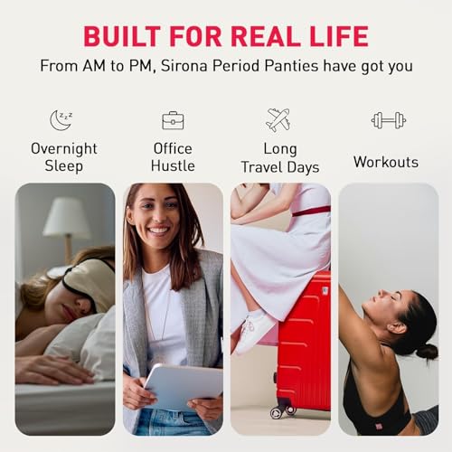 Sirona Disposable Period Panty for Girls & Women |L-XL | Pack of 2 | 360° Coverage for Stress Free Periods | Leakage Protection for Heavy Flow | Rash Free | Super Absorbent with Comfortable Fit - Image 3