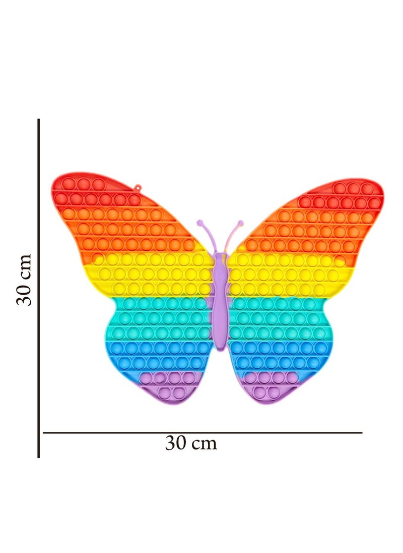 Push Pop Bubble Sensory Fidget Toy Butterfly Shape Random Colour
