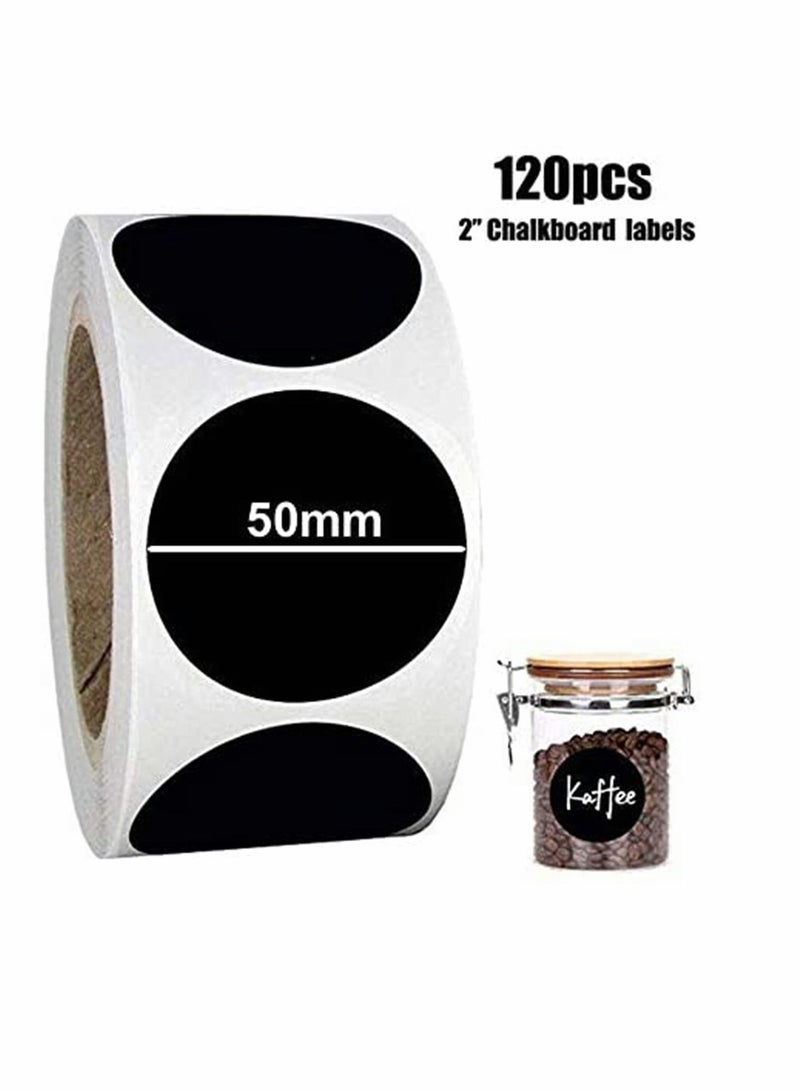 Chalkboard Labels Reusable Blackboard Stickers Waterproof Sticker Vinyl Rectangle for Decorating Jars, Kitchen, Pantry, Home and Office - Image 2