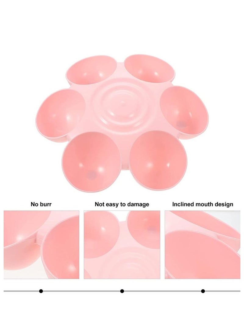 Cat Feeder with 6 Cat Bowls (Pink) - Image 2