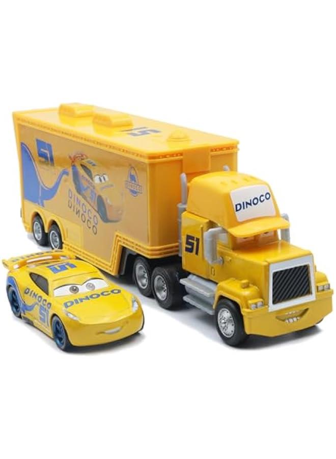 لعبة سيارة شاحنة وسيارة 2 3، نموذج سيارة صغيرة مصبوبة بمقياس 1:55، العاب سيارة صغيرة محمولة وقابلة للتجميع للاطفال الاولاد في - Image 1