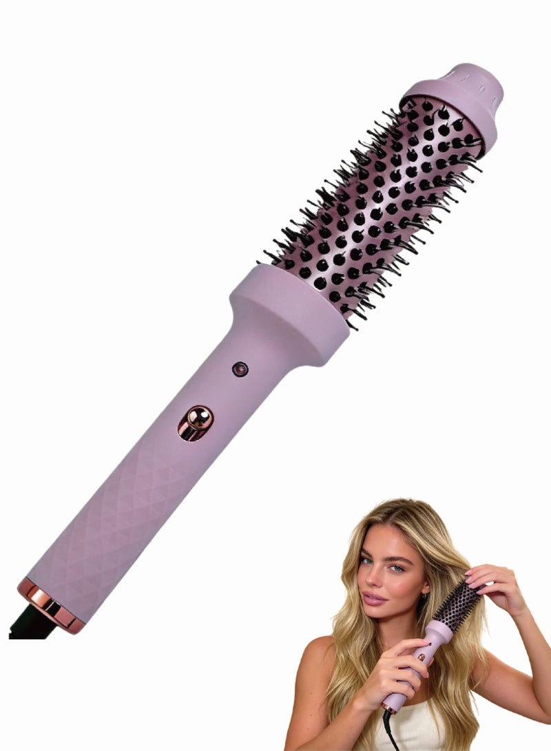 ZONBON Heated curling iron, 32mm heated curling iron, for perfect straight hair and voluminous curls, pink - Image 1
