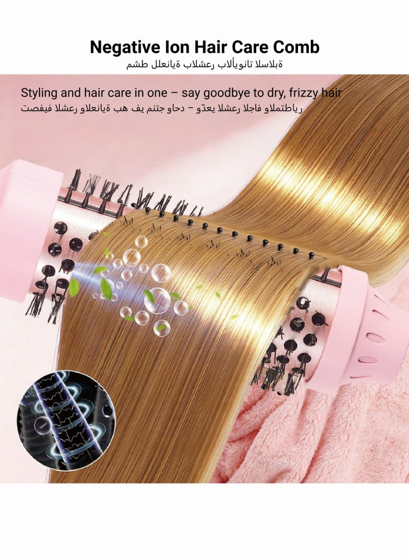 ZONBON Heated curling iron, 32mm heated curling iron, for perfect straight hair and voluminous curls, pink - Image 4