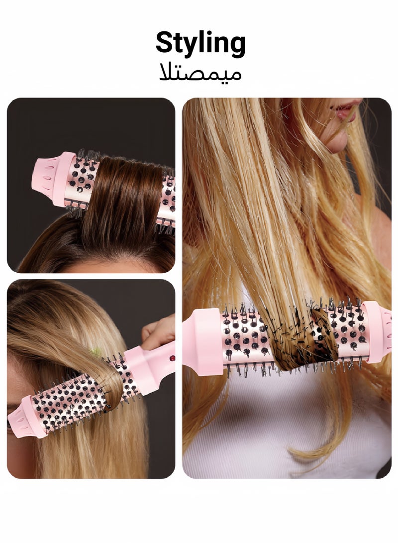 ZONBON Heated curling iron, 32mm heated curling iron, for perfect straight hair and voluminous curls, pink - Image 5