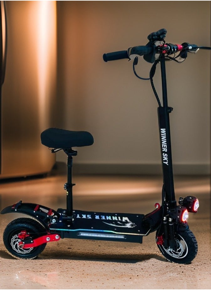 Winner Sky - K8 2000W 48V Electric Scooter: On-the-Go Power and Bluetooth Connectivity in Sleek Black Design - Image 1
