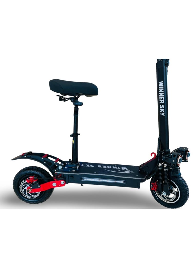 Winner Sky - K8 2000W 48V Electric Scooter: On-the-Go Power and Bluetooth Connectivity in Sleek Black Design - Image 1