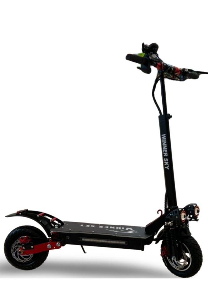 Winner Sky - K8 2000W 48V Electric Scooter: On-the-Go Power and Bluetooth Connectivity in Sleek Black Design - Image 1