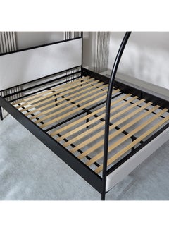 Home Box Marwell Abby Queen Canopy Metal Upholstered Bed 208 x 199 x 166.5 cm  - Image 5