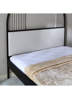 Home Box Marwell Abby Queen Canopy Metal Upholstered Bed 208 x 199 x 166.5 cm  - Image 3