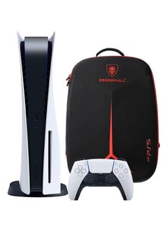 DEADSKULL For Sony PS5 Carrying Case Travel Storage Bag Compatible with PlayStation 5 Slim/Fat Black  - Image 1