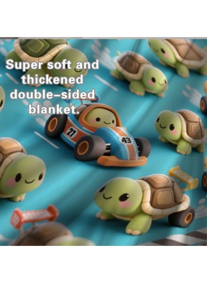 عام بطانية رقيقة من الفانيلا الكرتونية للأطفال والرضع (دافئة ومريحة، ومناسبة للنوم والألعاب) 70 سم * 100 سم - Image 1