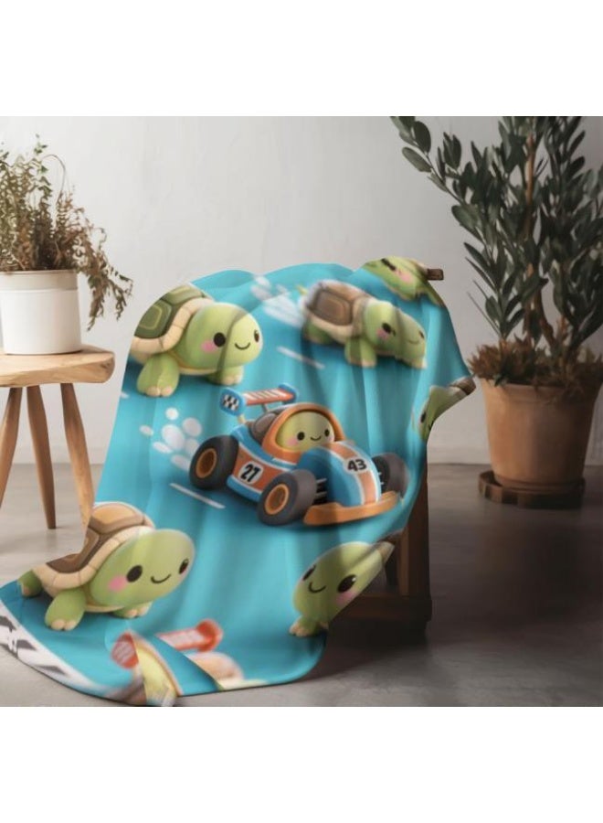 عام بطانية رقيقة من الفانيلا الكرتونية للأطفال والرضع (دافئة ومريحة، ومناسبة للنوم والألعاب) 70 سم * 100 سم - Image 4