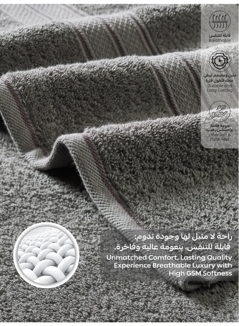 Donetella Bath Towel 4pcs (70x140 cm) 4-Pcs Premium Bath Towel Set (70x140 cm) – 600 GSM 100% Cotton,100% Combed Cotton 600 GSM | Quick Dry, Ultra-Absorbent, Thick & Plush | Ideal for Bath, Spa, Gym, Hotel & Everyday Luxury  | Best Price UAE