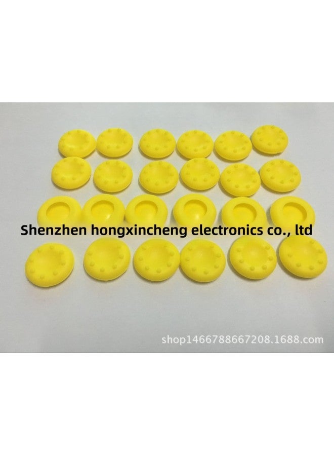 PS5/PS4/PS3/ONE/360/PRO/series X/S Rocker Silicone Cap Button Cap Silicone Cap-Product Color:Yellow  - Image 1