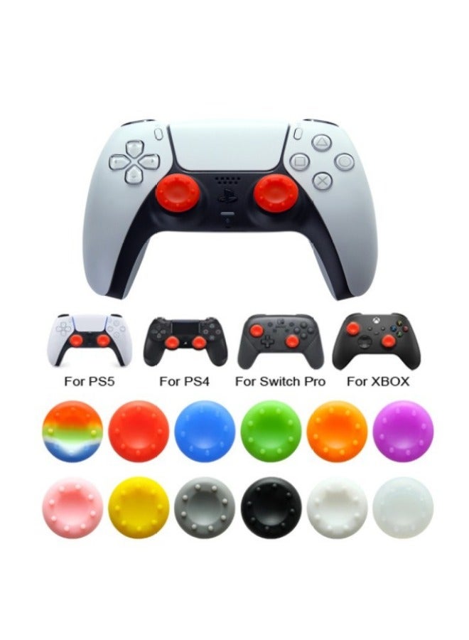 PS5/PS4/PS3/ONE/360/PRO/series X/S Rocker Silicone Cap Button Cap Silicone Cap-Product Color:Yellow  - Image 2
