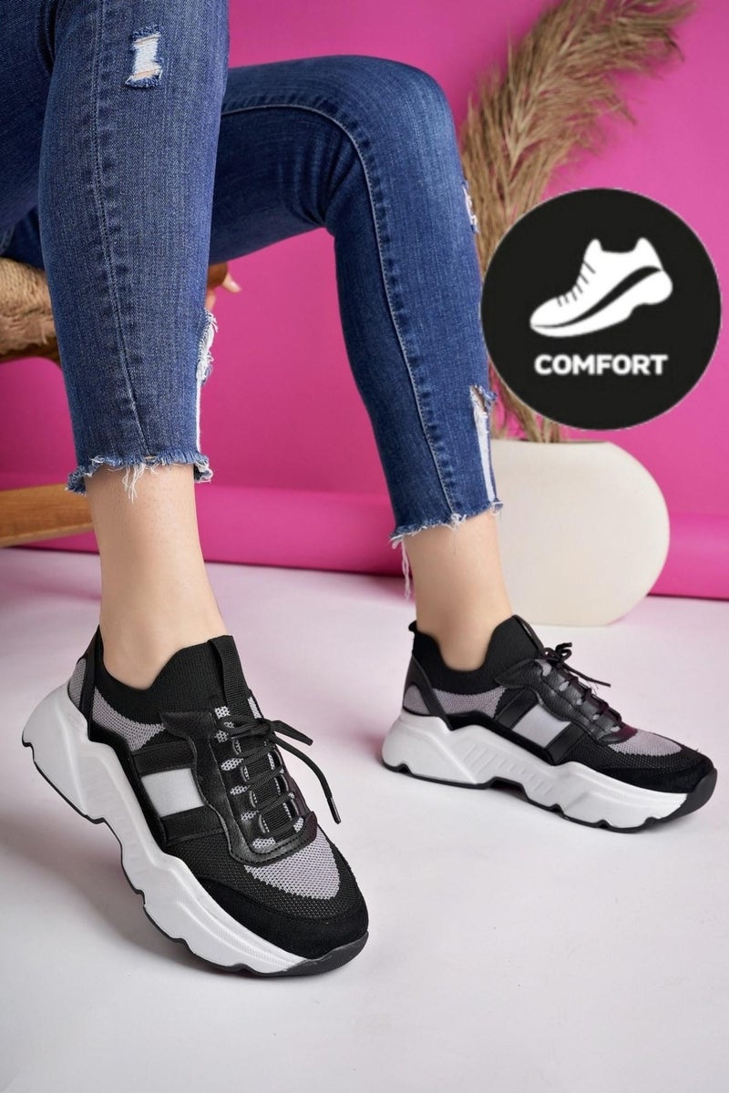 muggo Sepho Guaranteed Daily Walking Running High Sole Comfortable Women's Sneaker Sports Shoes - Image 1
