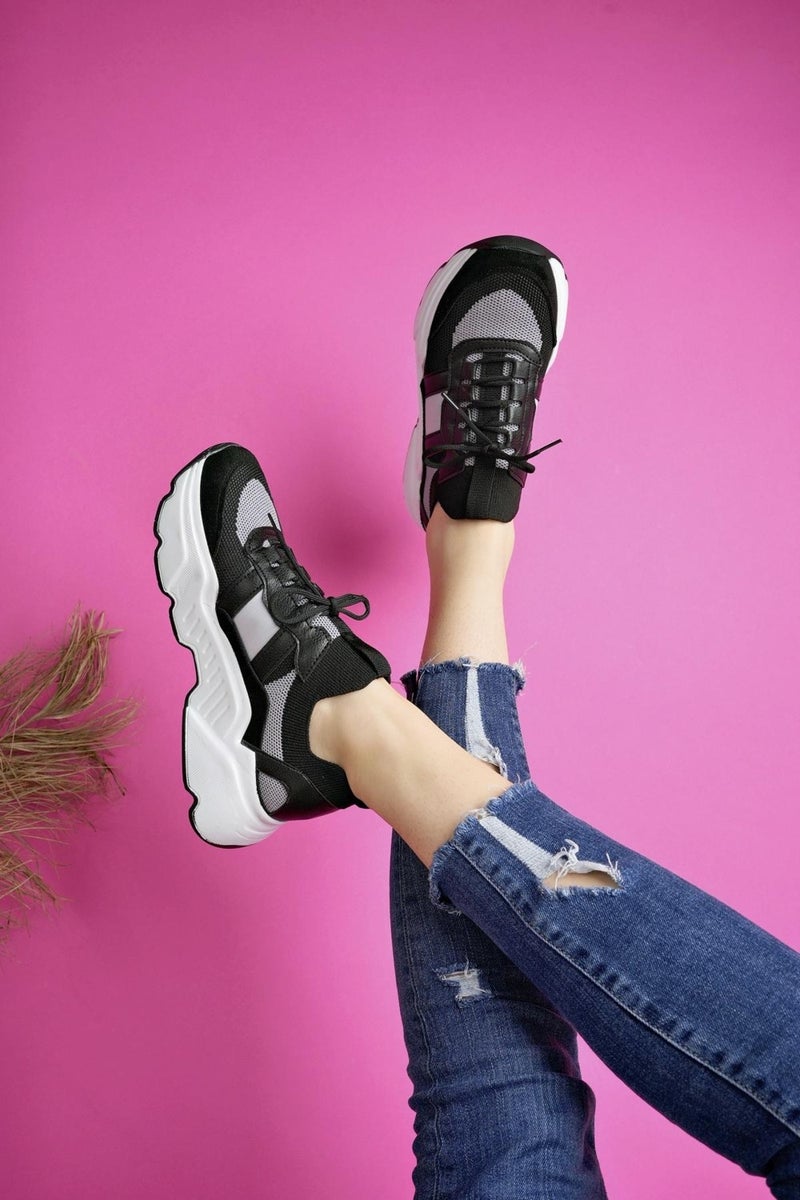 muggo Sepho Guaranteed Daily Walking Running High Sole Comfortable Women's Sneaker Sports Shoes - Image 3