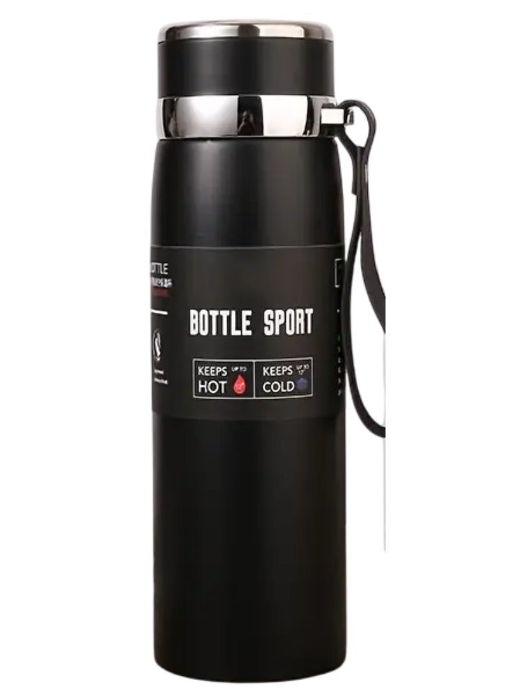 سبال كوب سفر مزدوج الجدار من الفولاذ المقاوم للصدأ، زجاجة مياه معزولة سعة 1000 مل، ترمس للسيارة، للاستخدام الخارجي - Image 1