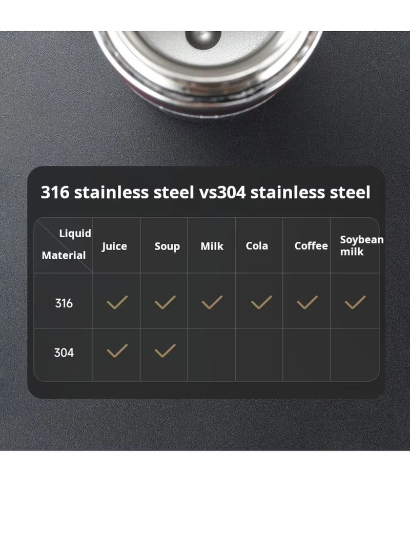 سبال كوب سفر مزدوج الجدار من الفولاذ المقاوم للصدأ، زجاجة مياه معزولة سعة 1000 مل، ترمس للسيارة، للاستخدام الخارجي - Image 3