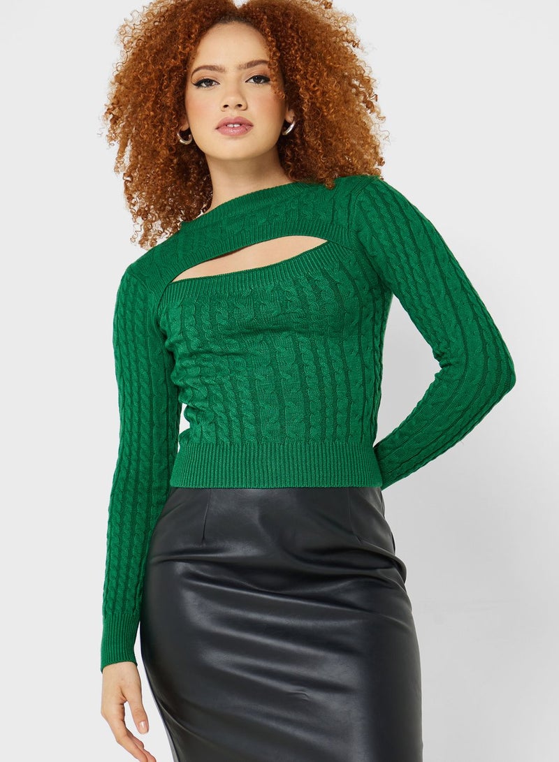 Ginger Cutout Front Sweater - Image 1