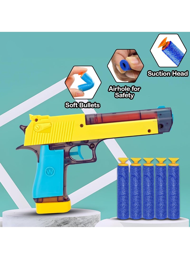 2 in 1 Soft Bullet Gun and Water Gun with Handcuff, Police Badge, Child Police Role Play Toy Game Set for Kids - Image 2