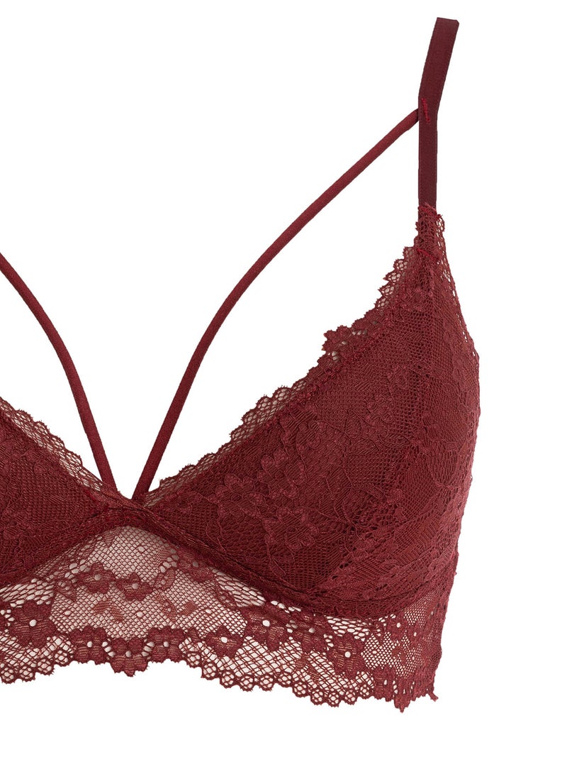 DeFacto Fall In Love Padded Lace Bralette - Image 4
