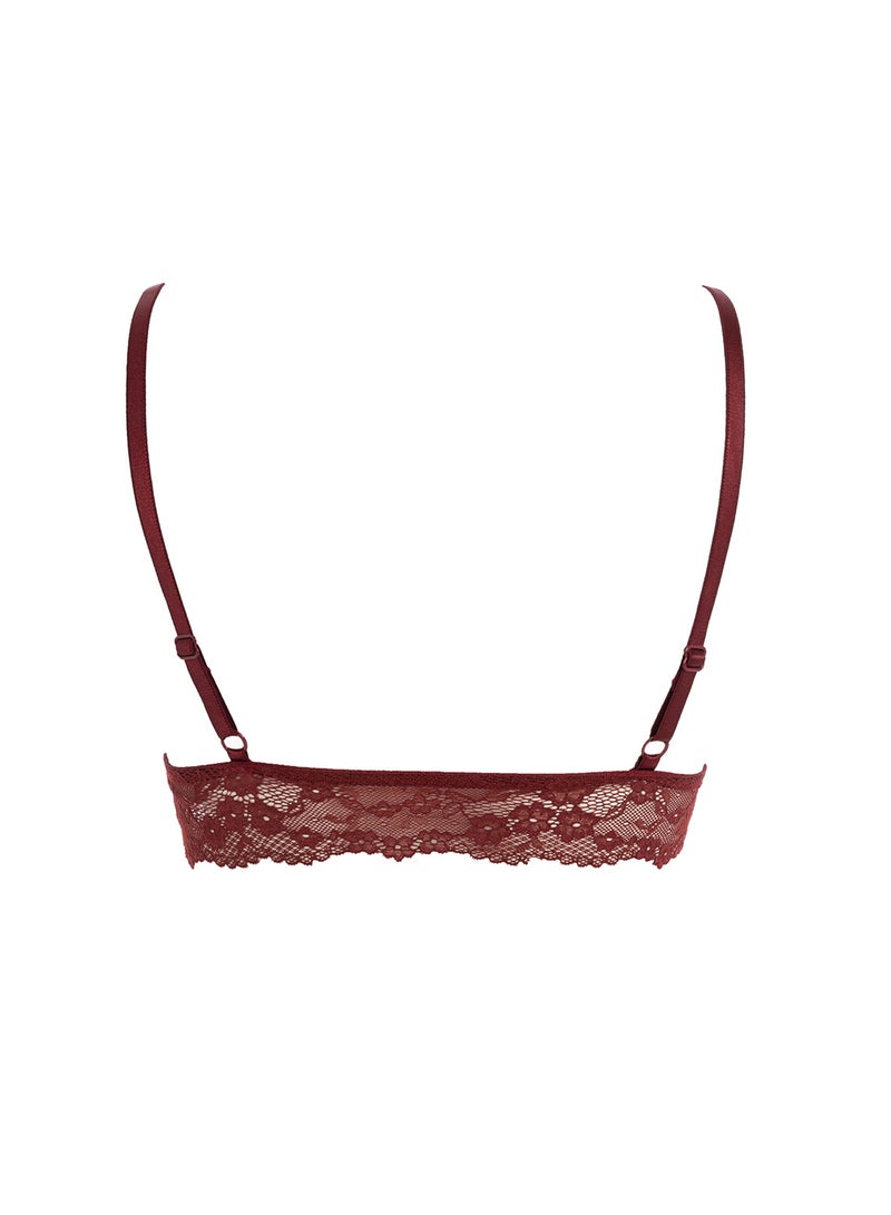 DeFacto Fall In Love Padded Lace Bralette - Image 3