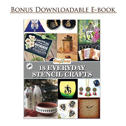 CrafTreat Stencils Home Painting - Lovely Home and Home is - Size: 6X6 Inches (2 Pcs) - Stencils Combo Pack for Craft - Quotes Stencils for Craft and Art - Home Decor Word Stencils - Image 5