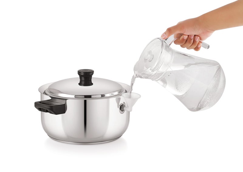 Eurostyle Stainless Steel Sandwich Bottom Milk Boiler (2 Litre) - Image 5