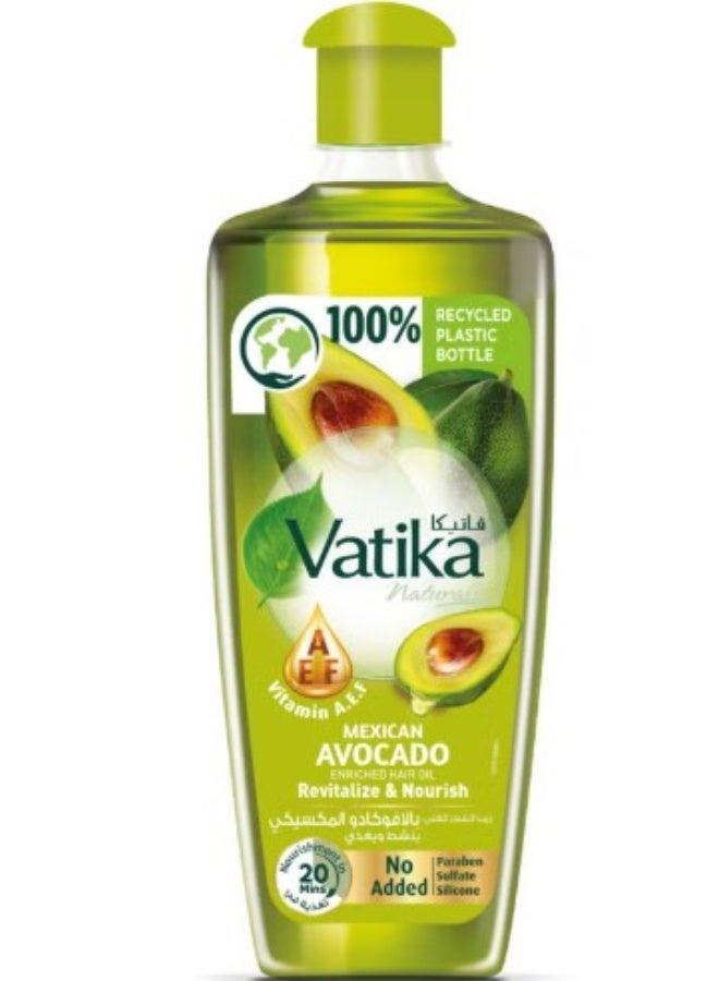 Vatika Naturals Mexican Avocado Hair Oil 200ml | Natural Oleic Acid & Vitamin A, E, F | For Shiny, Strong and Nourished Hair | No Paraben, No Sulfate, No Silicone - Image 1