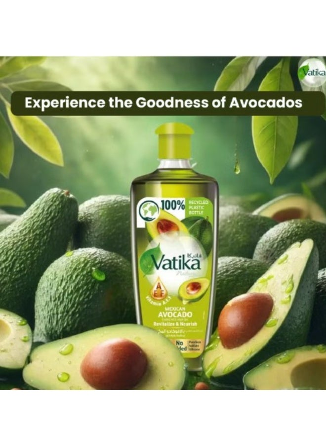 Vatika Naturals Mexican Avocado Hair Oil 200ml | Natural Oleic Acid & Vitamin A, E, F | For Shiny, Strong and Nourished Hair | No Paraben, No Sulfate, No Silicone - Image 3