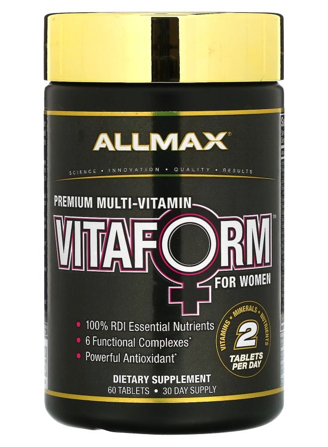 Allmax VITAFORM™ Premium Multi-Vitamin For Women 60 Tablets