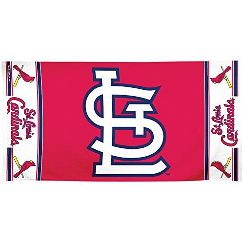 WinCraft MLB St. Louis Cardinals Fiber Beach Towel, 9 lb/30 x 60" - Image 5