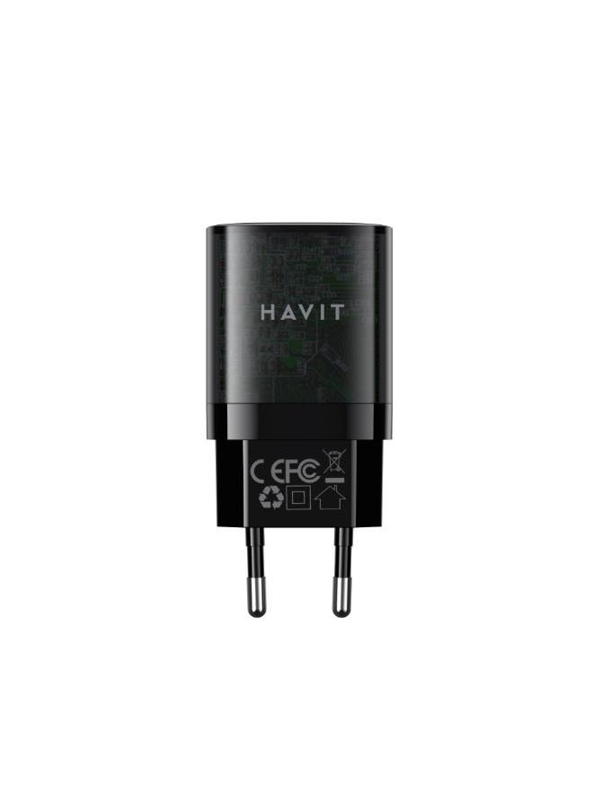 havit Havit UC303 Mobile series GaN - 30W Travel charger - Black  - Image 3
