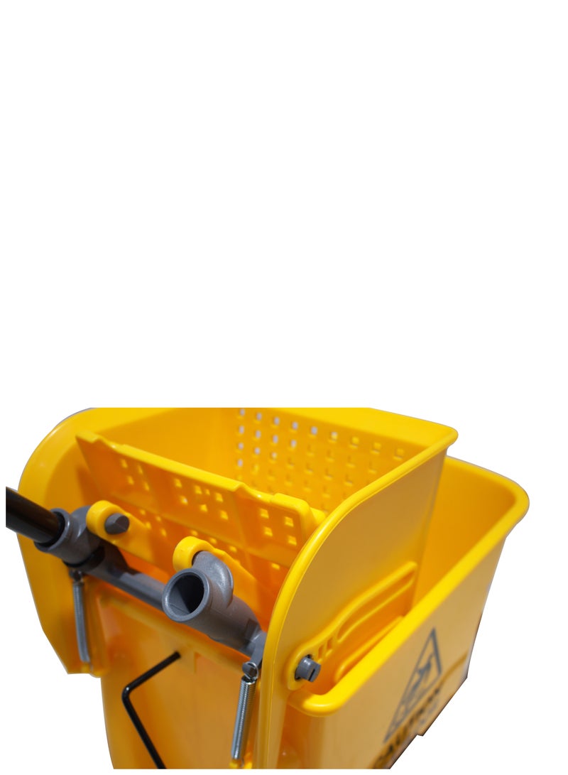 Commercial Mop Bucket with Wringer, Household Portable Mop Bucket, Ideal for Household and Public Places Floor, 21 Quart Capacity, Yellow - Image 5
