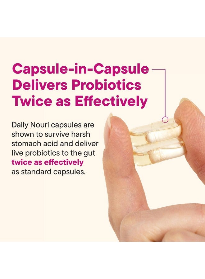 NOURI Daily Nouri Women’s Probiotic | Vaginal, Digestive, Immune Health & UTI Support | Whole Cranberry & Vegan Ahiflower Omega Oil | 30-Day Supply - Image 4