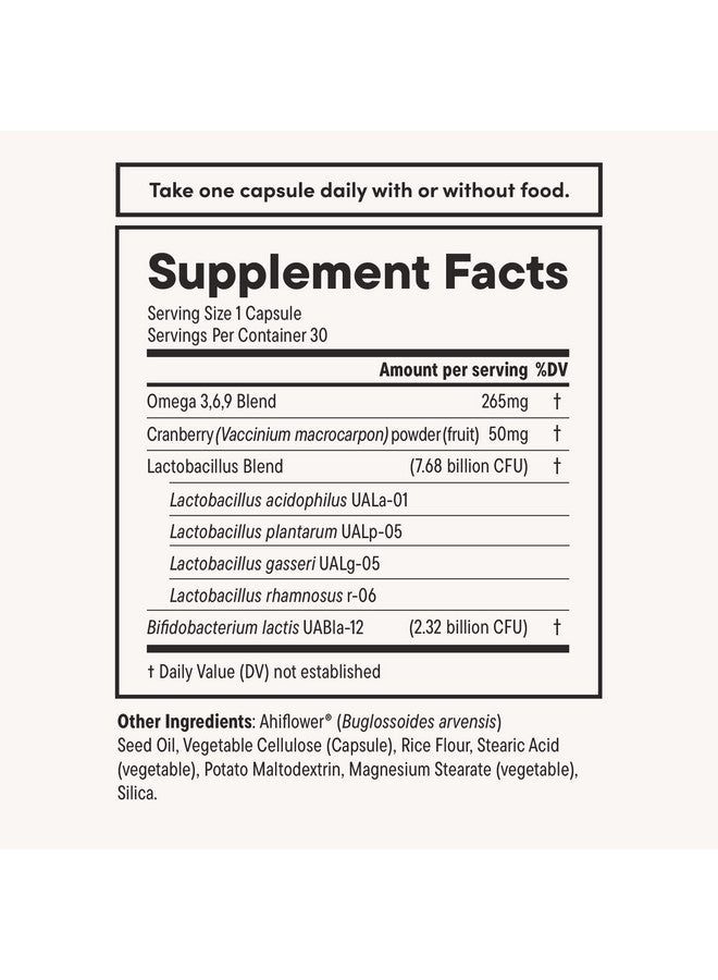 NOURI Daily Nouri Women’s Probiotic | Vaginal, Digestive, Immune Health & UTI Support | Whole Cranberry & Vegan Ahiflower Omega Oil | 30-Day Supply - Image 5