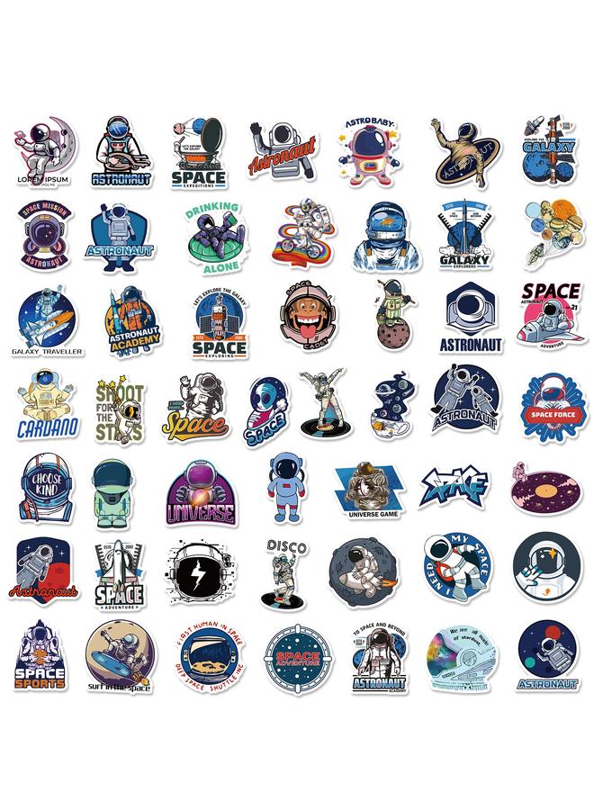 Bluejw 100 Planet Astronaut Stickers NASA Space Alien Universe Stickers Trolley Case Notebook Stickers - Image 4