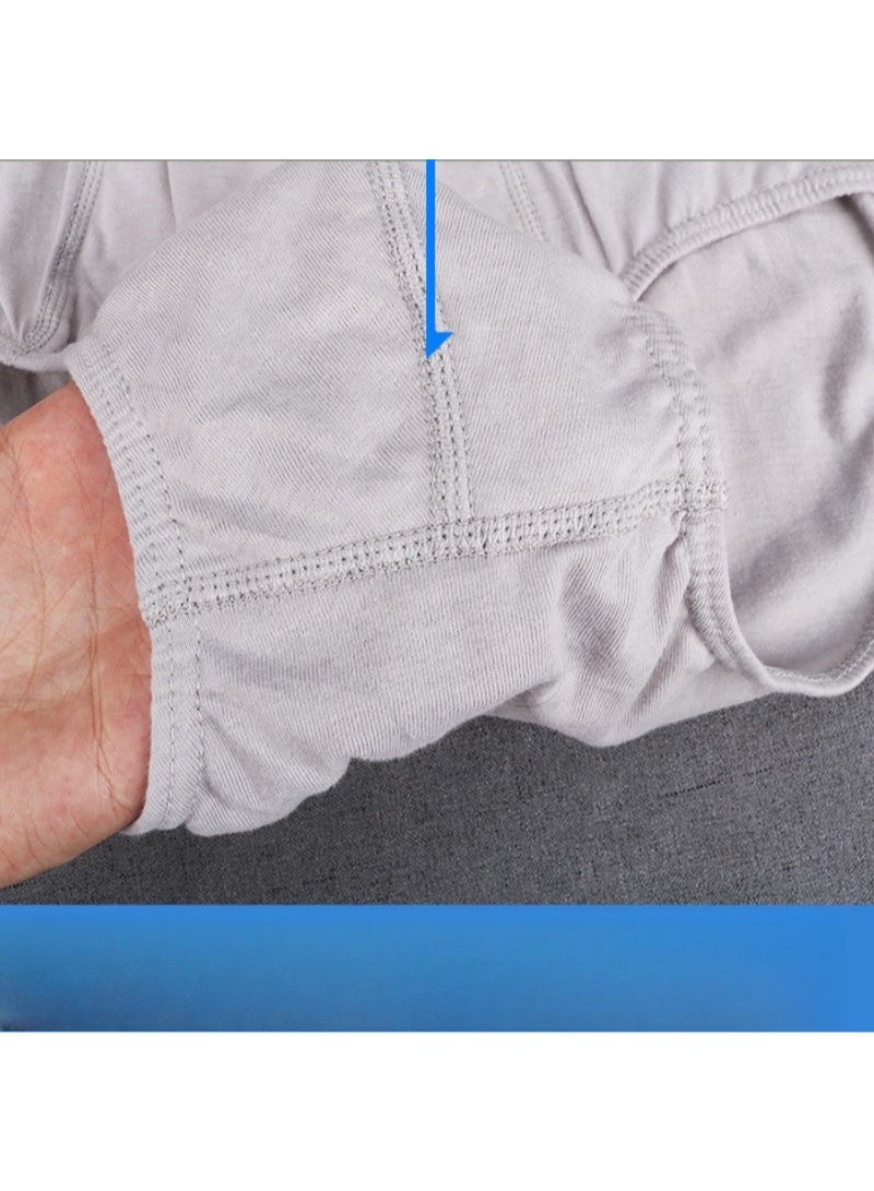 4 قطعة ملابس داخلية من القطن للرجال بحجم كبير XL-8XL 4XL 5XL 6XL 7XL 8XL، مع خصر مرتفع، 100 - Image 5