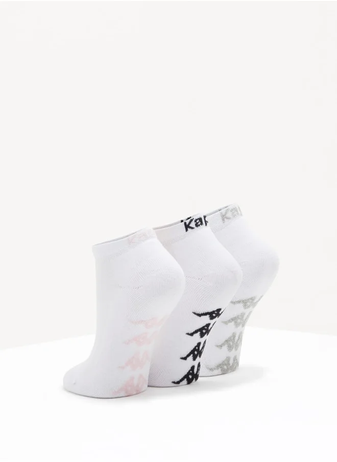 كابا Women's Printed Ankle Length Sports Socks - Set of 3