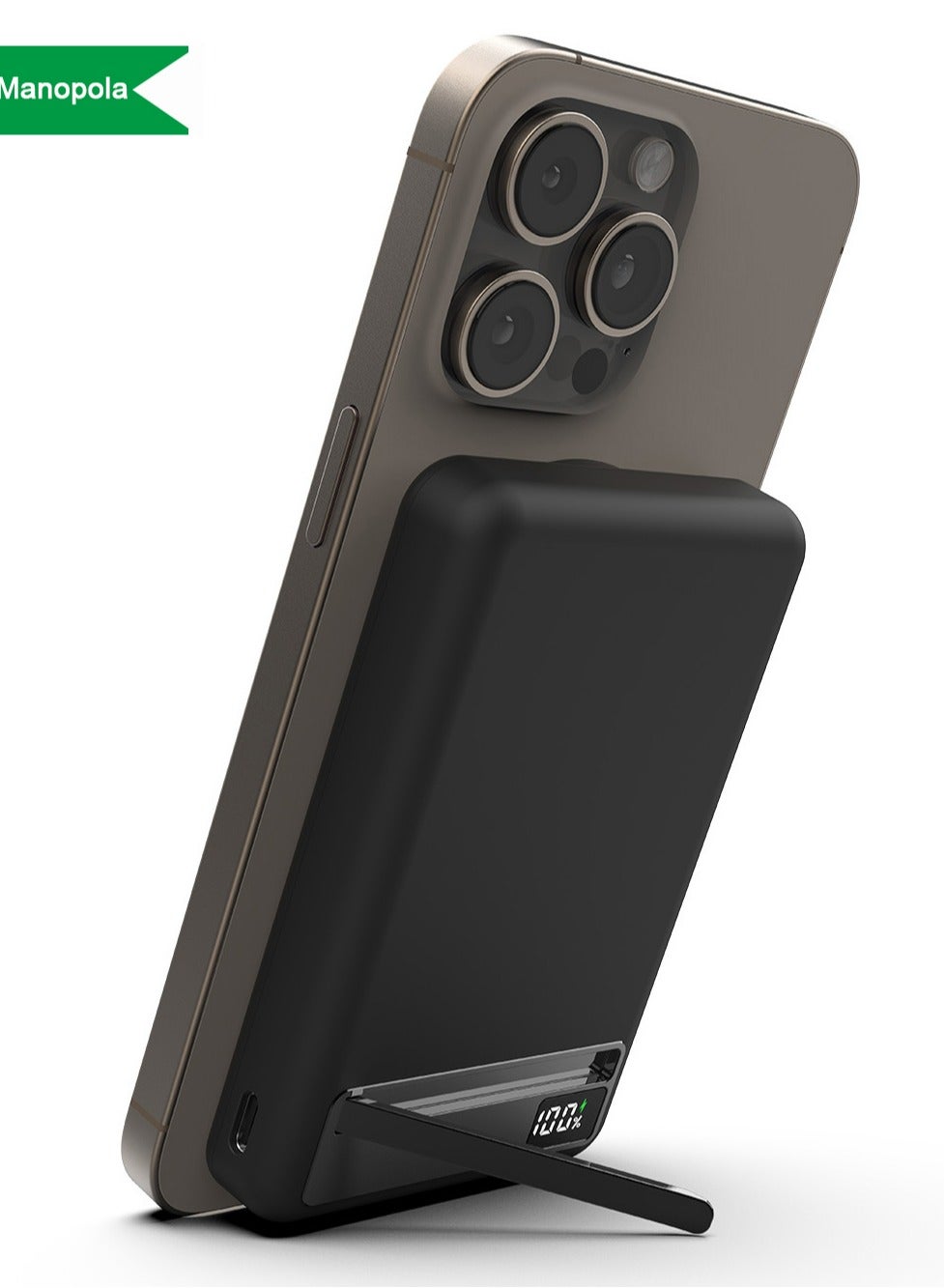 Magnetic Power Bank,10000mAh Mag-Safe Battery Pack with USB-C Cable,Wireless Portable Charger with Foldable Stand,20W PD Fast Charging for iPhone16/15/14/13/12/Pro/Mini/Pro Max