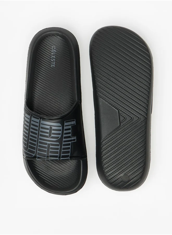 Celeste Women's Typographic Print Slides