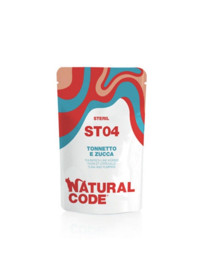 Natural Code Steril 04 Tuna and Pumpkin Wet Cat Food 70g