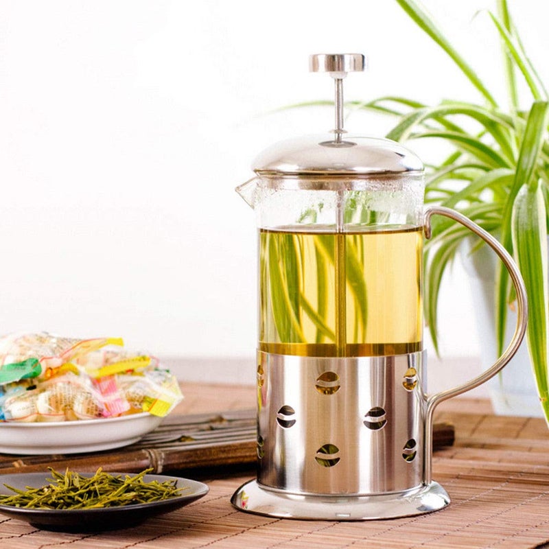 350 ml  3cup Stainless Steel Glass Cafetire French Filter Coffee Press Plunger  Tea Maker