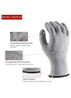 Generic Cut Resistant Gloves Safety Cut Resistant Gloves Cut and Stab Resistant Stainless Steel Wire Metal Mesh Kitchen Butcher Gloves Size: XL  - Image 2