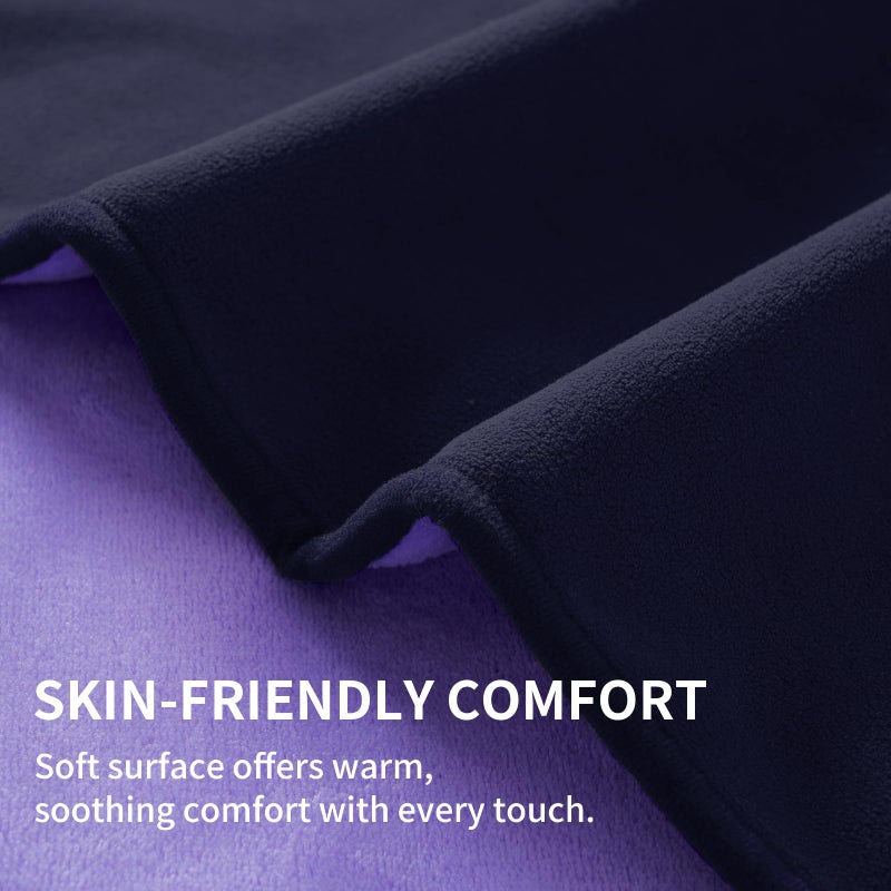 QiyI Waterproof Blanket for Bed Couch Sofa, Small Washable Reversible & Reusable Pet Dog Cat Throw Blanket, Leakproof Stain Resistant Sofa Cover, 40"x60", Dk Purple/Lt Purple - Image 5