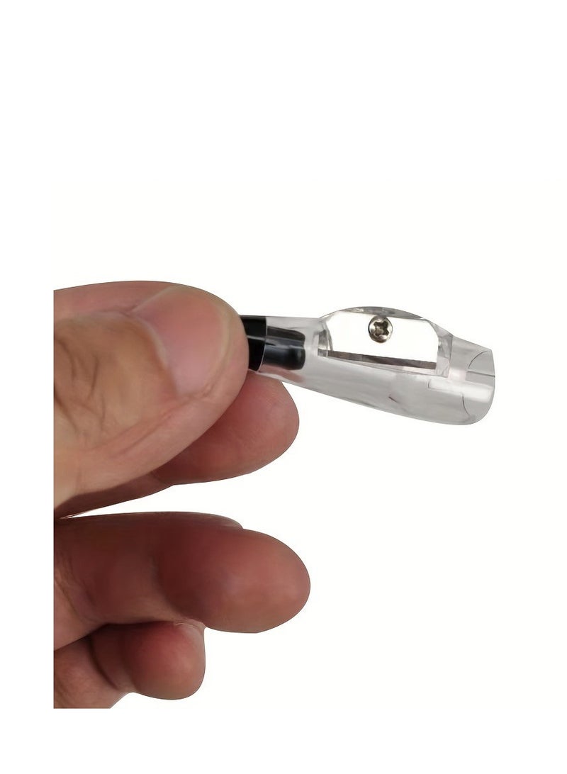 Travel-Friendly Makeup Pencil Sharpener for Eyeliner, Lipsticks - Compact, Easy to Clean, Plastic Beauty Tool - Image 4