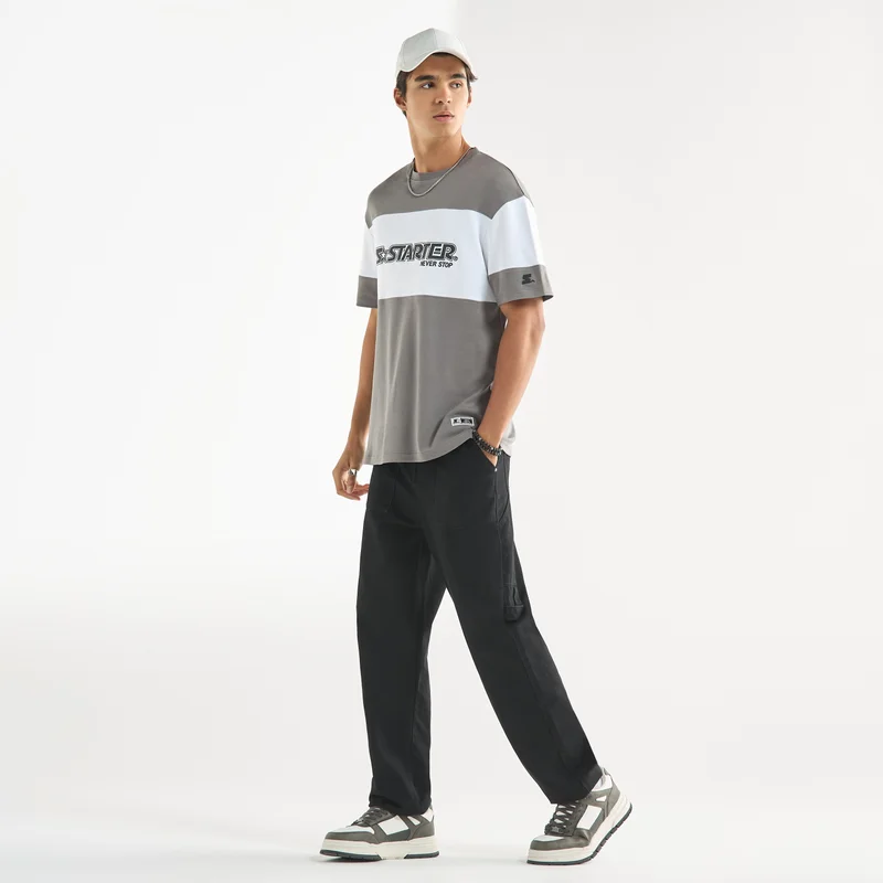 STARTER Starter Logo Print T-shirt with Short Sleeves and Crew Neck