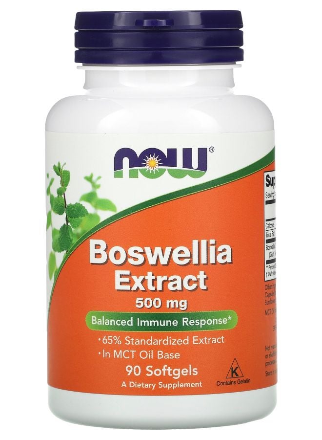 now Boswellia Extract 500 mg 90 Softgels